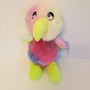 NWT A&A Global Industries Plush Parrot Penguin Stuffed Animal Rainbow